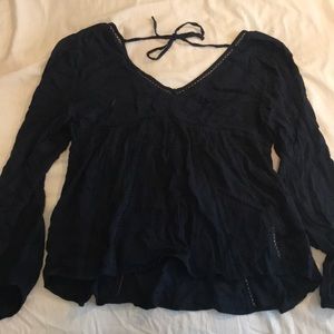 Navy blue blouse